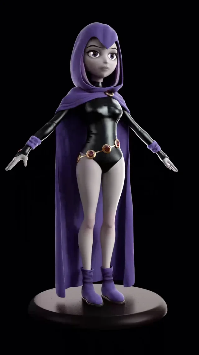 Raven - 3D printable model (DC teen titans)