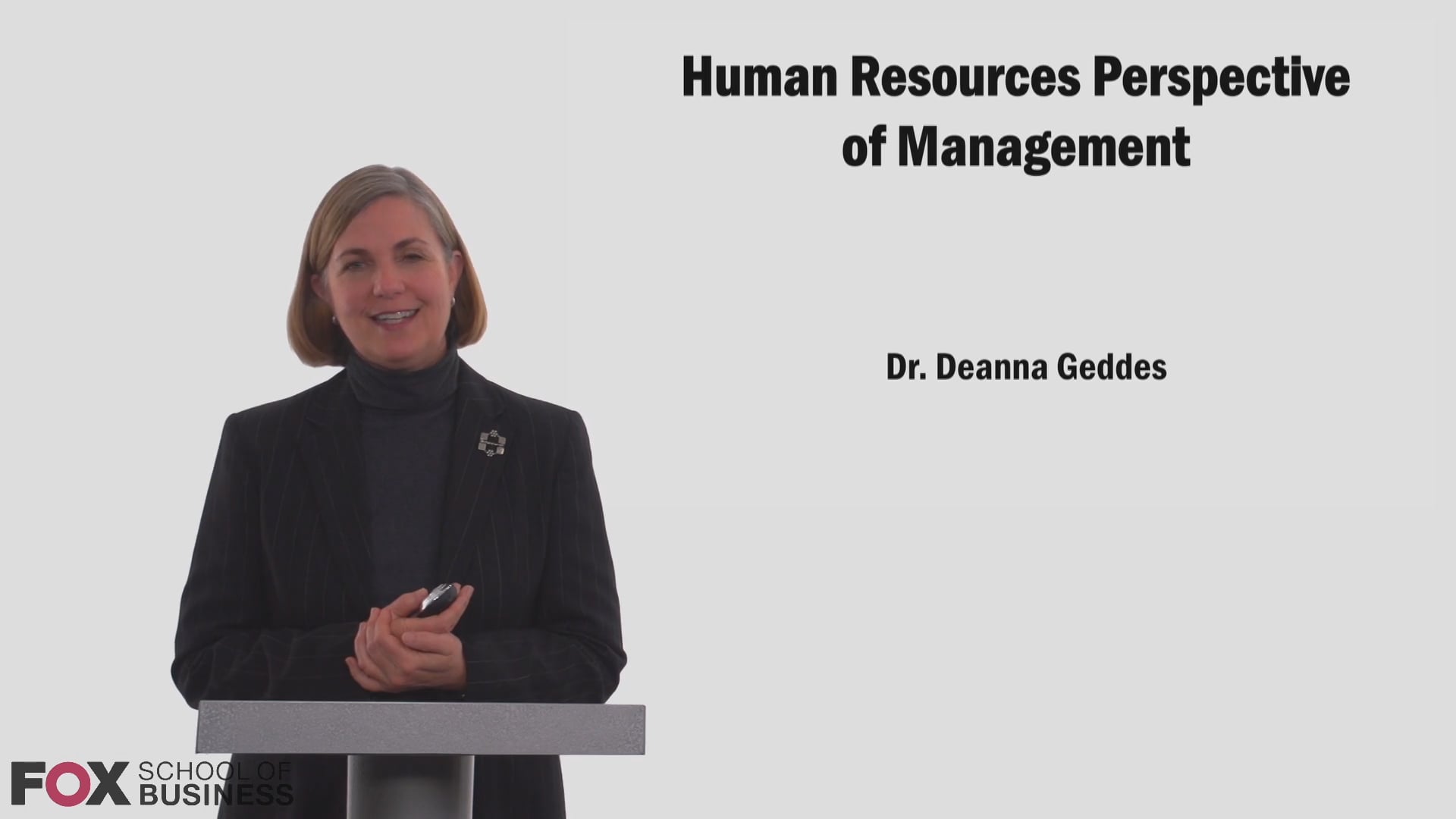 Human Resources Perspective of Management