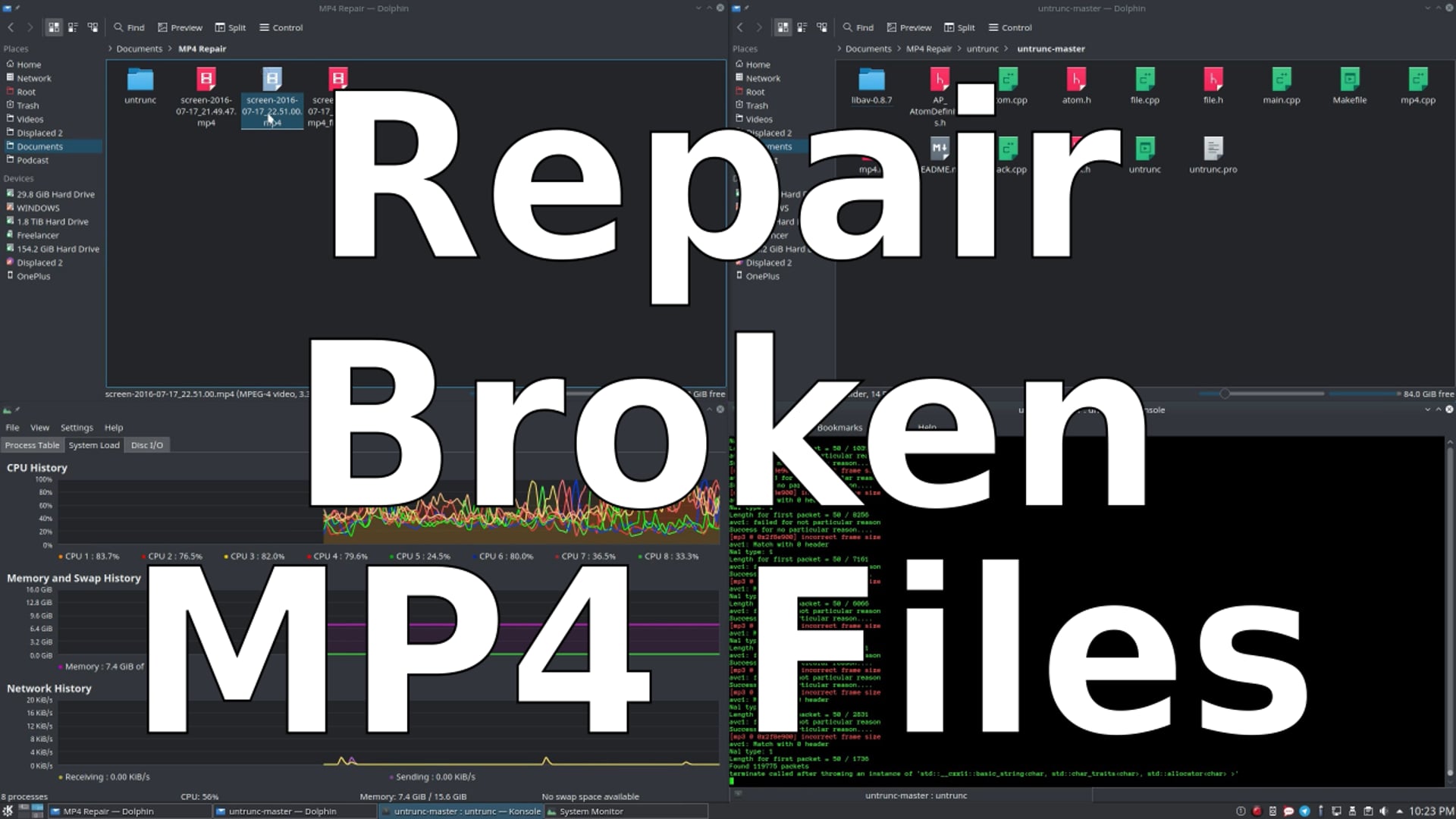 Fixing a Truncated MP4 File