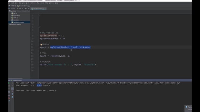 Computer Programming - LCCS Operators in Python cs2020