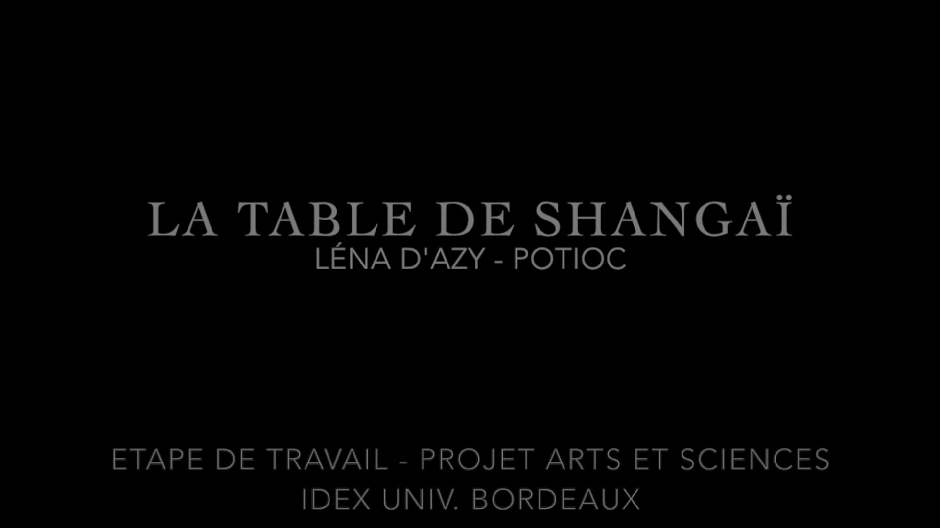 La table de Shangaï