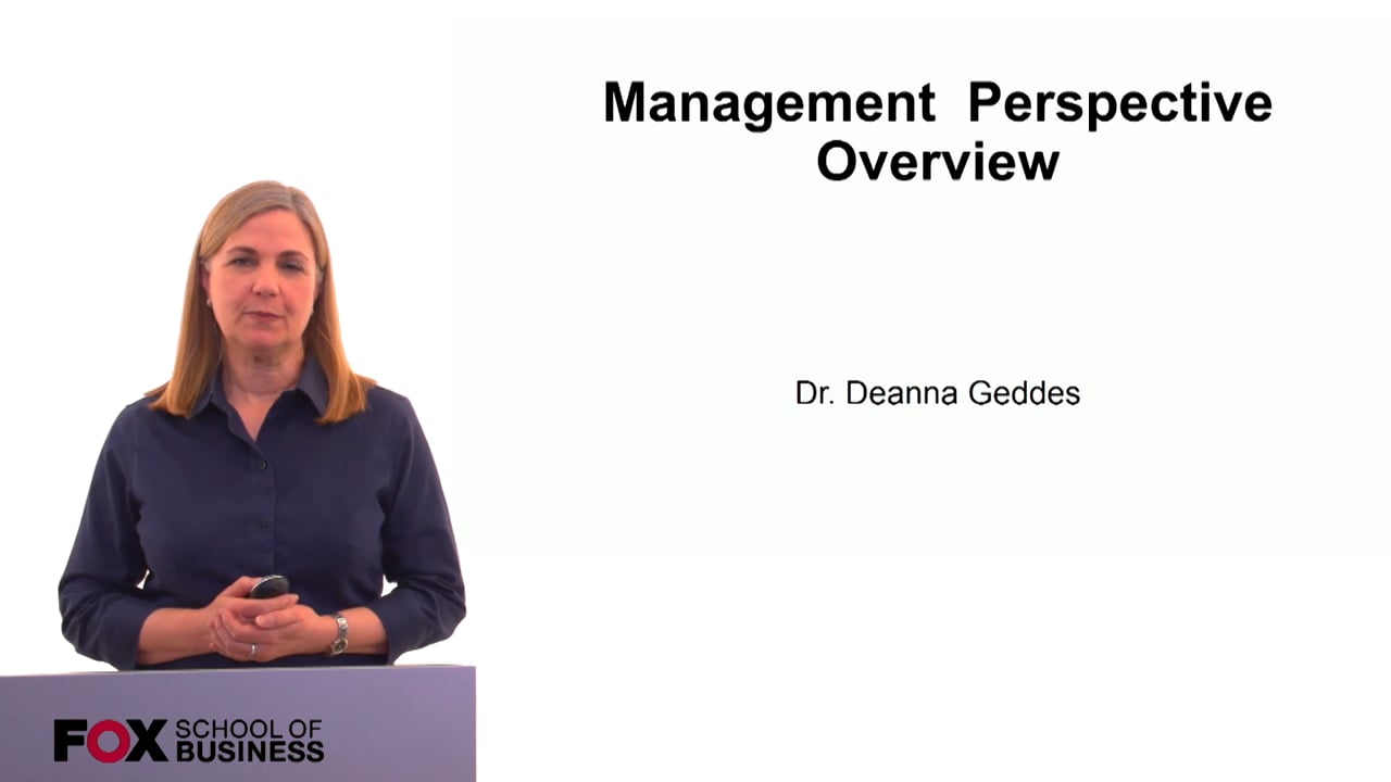 Login to view Management Perspective Overview