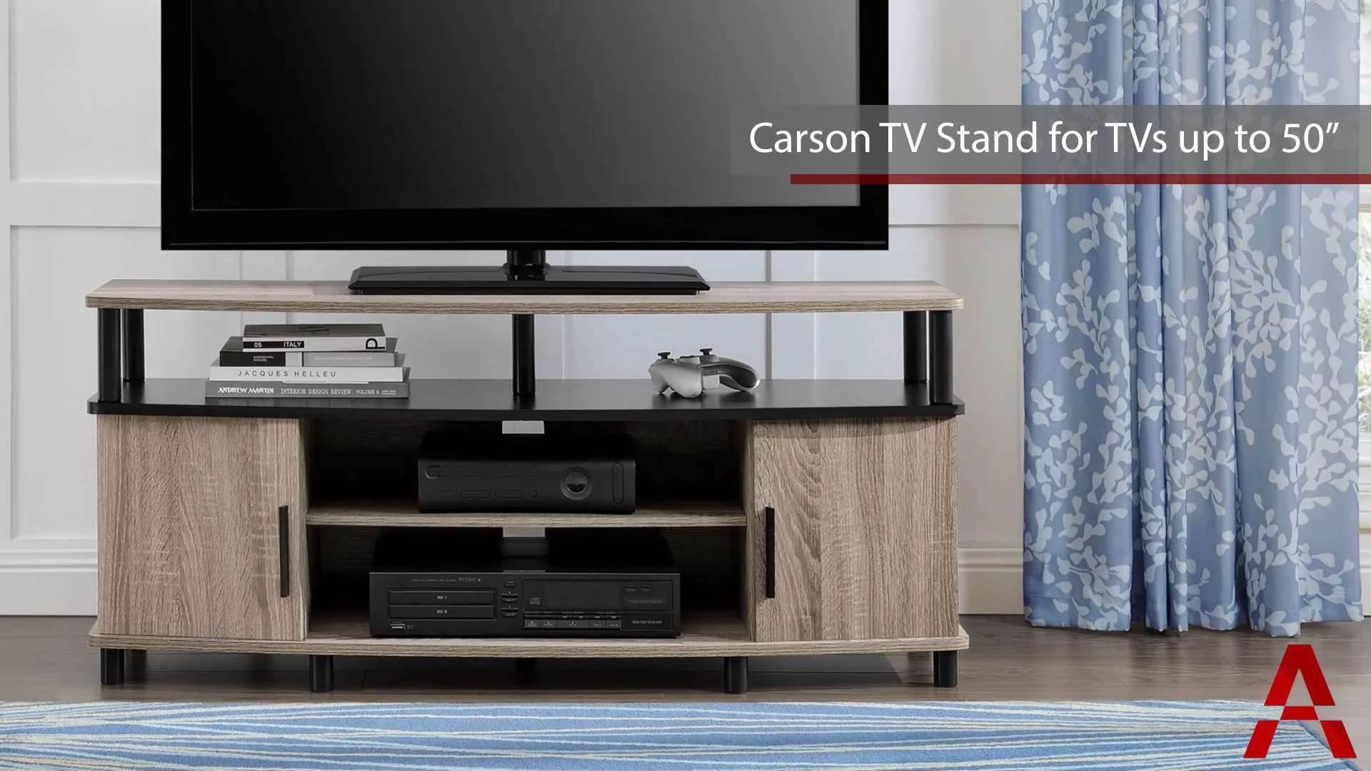 Ameriwood home carson fireplace deals tv stand