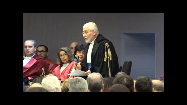 19/01/2018 Inaugurazione anno giudiziario 2018. L'intervento del Presidente Sergio Paparo