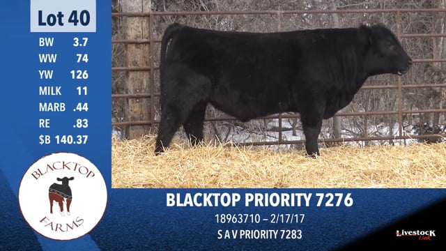 Lot #40 - BLACKTOP PRIORITY 7276