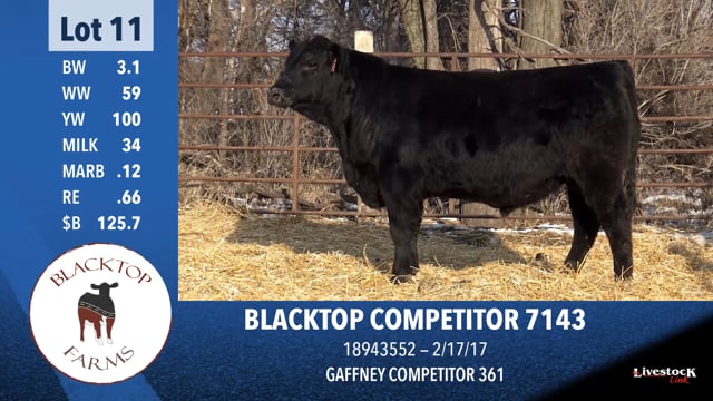 Lot #11 - BLACKTOP COMPETITOR 7143