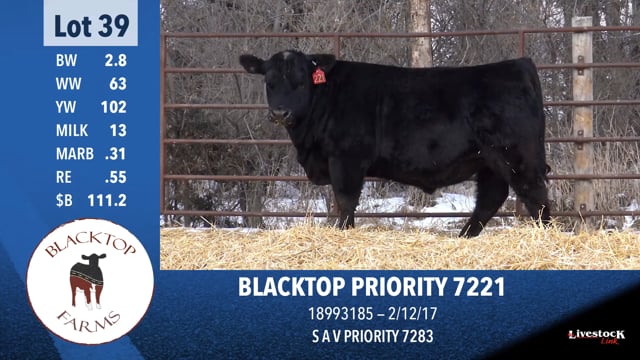 Lot #39 - BLACKTOP PRIORITY 7221