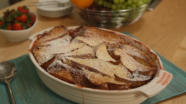 Breakfast Fruit Bread Pudding