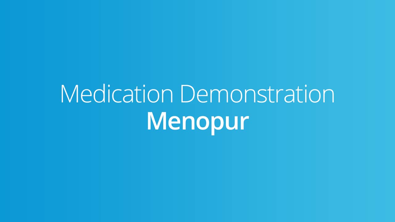 Medication Demo_Menopur on Vimeo