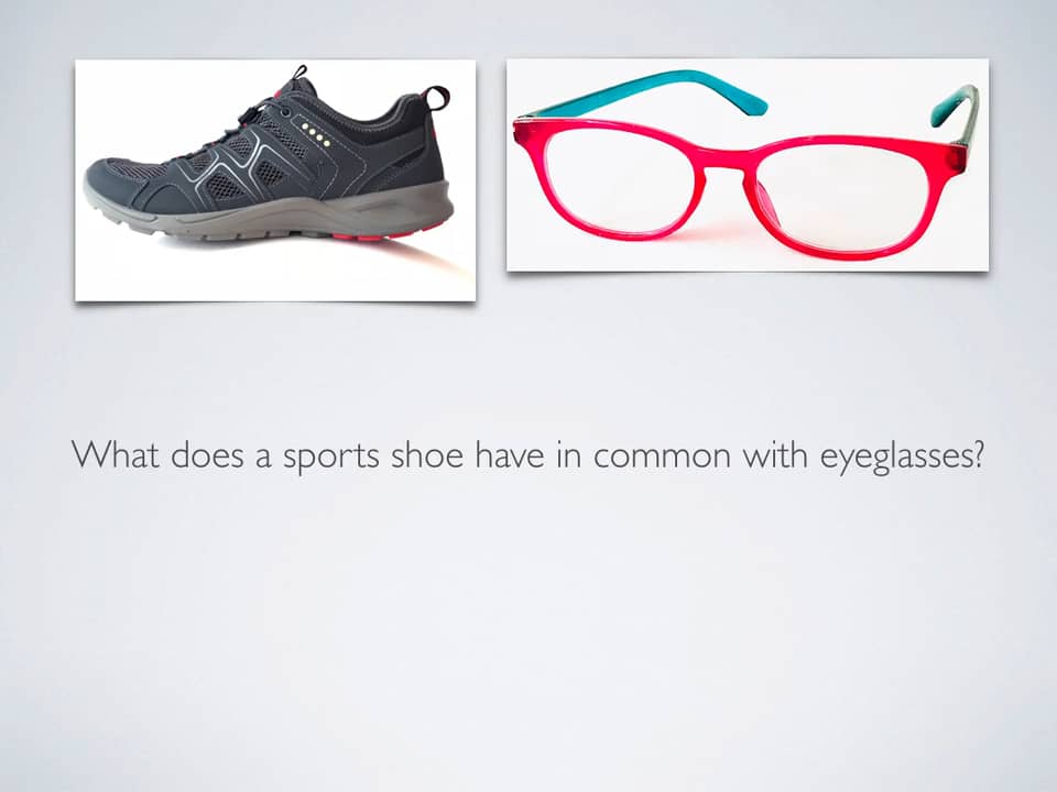 What Does A Sports Shoe Have In Common With Eyeglasses On Vimeo