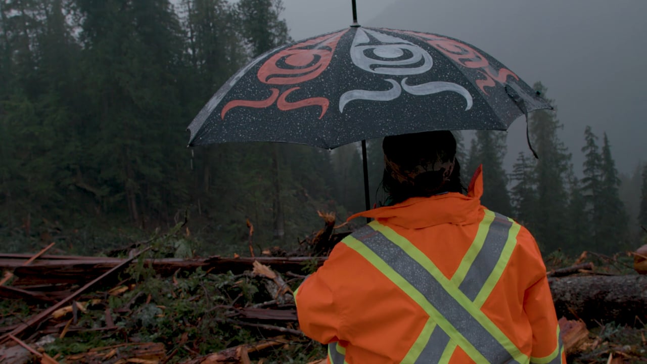 BUILDING - Falling the first Tree for the Big-house
