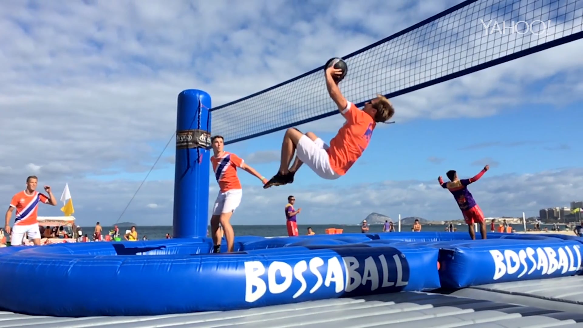 Bossaball: a new sport bringing volleyball and trampolines together