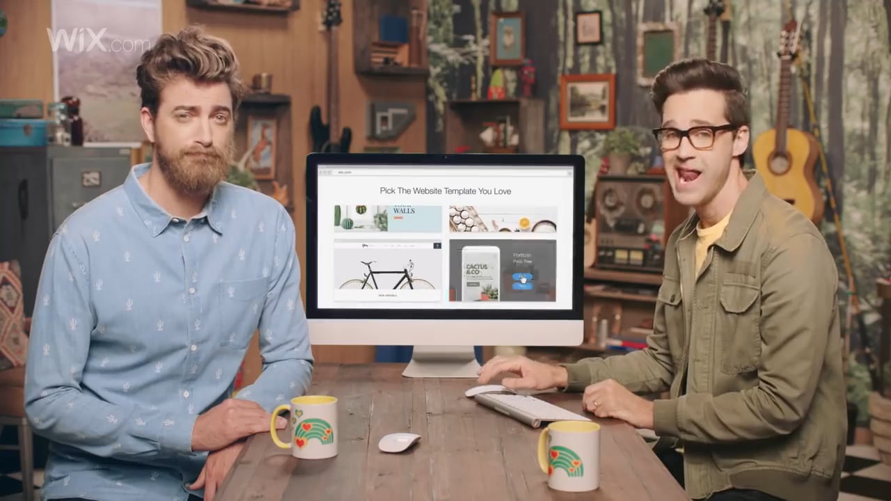 Wix.com Official 2018 Big Game Ad with Rhett & Link [720p]