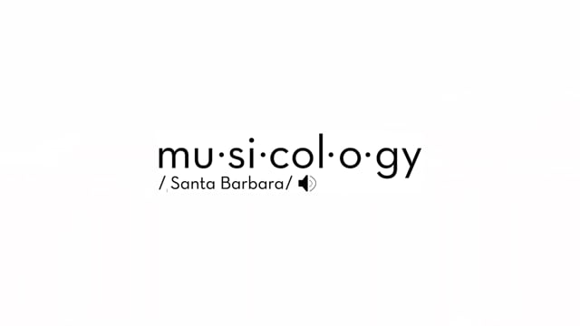 Musicology Santa Barbara