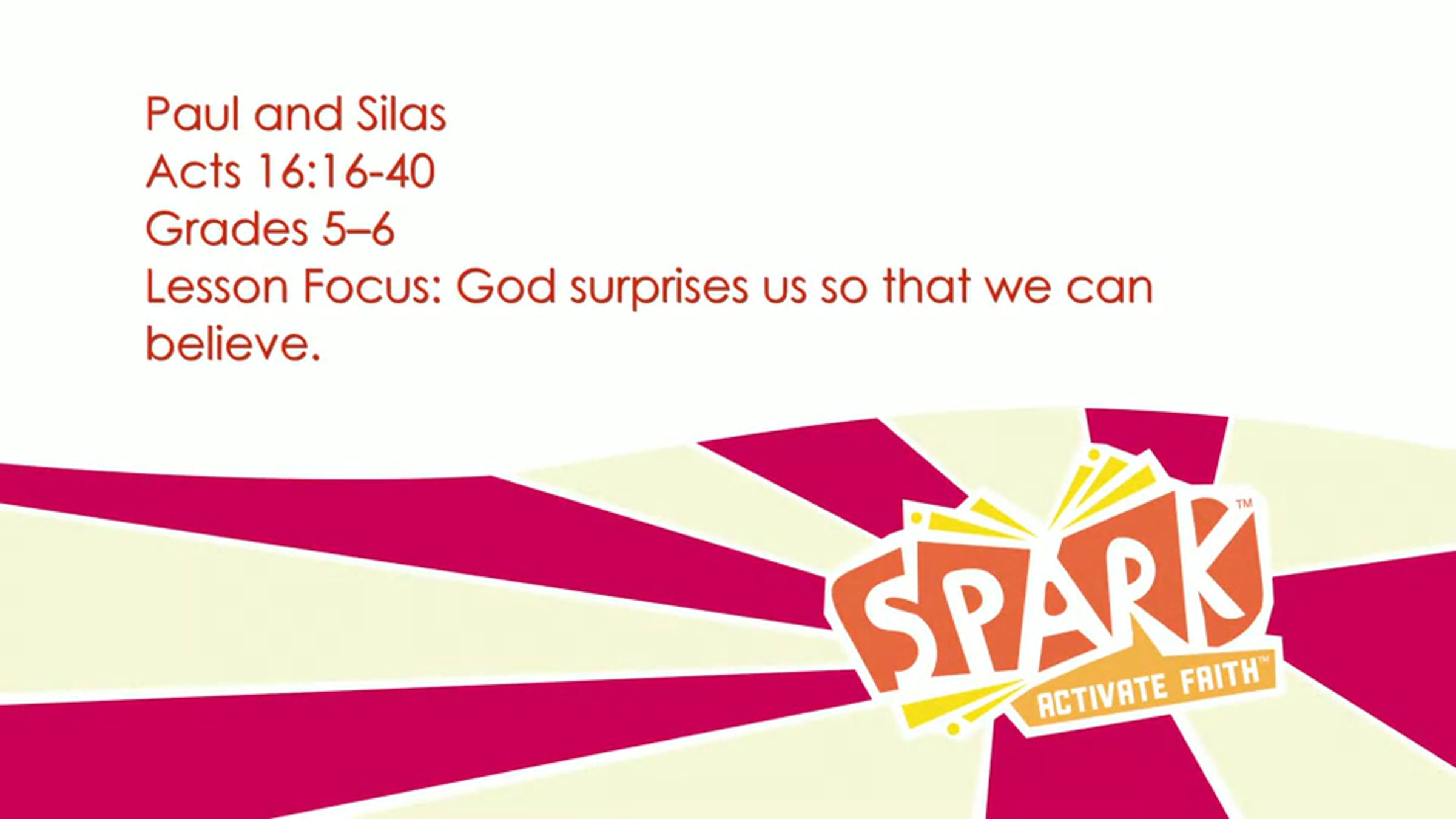 Paul and Silas: Lesson Prep Video, Grades 5-6 | Videos & Movies on Vimeo