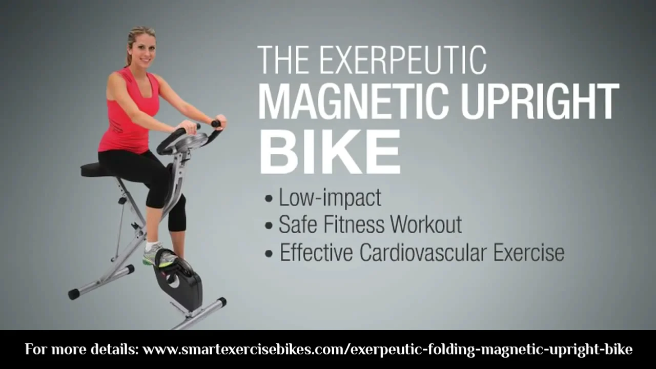 Exerpeutic 1200 folding discount magnetic upright bike