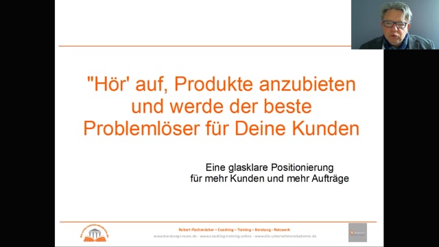 Eine glasklare Positionierung für mehr Kunden und mehr Aufträge
