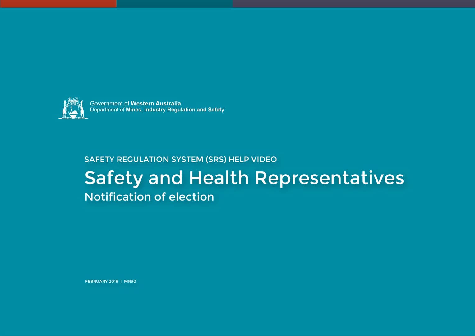 Safety and Health Representatives - Notification of election on Vimeo