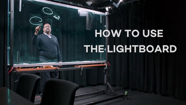Self-Service Video Production Studio in Mudd Library: Lightboard Mode  Step-by-Step | Digital Learning