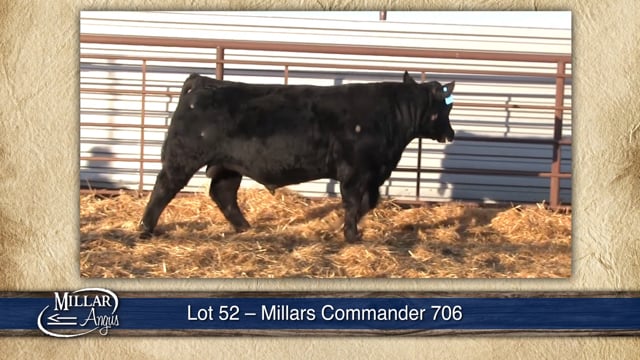 Lot #52 - MILLARS COMMANDER 706