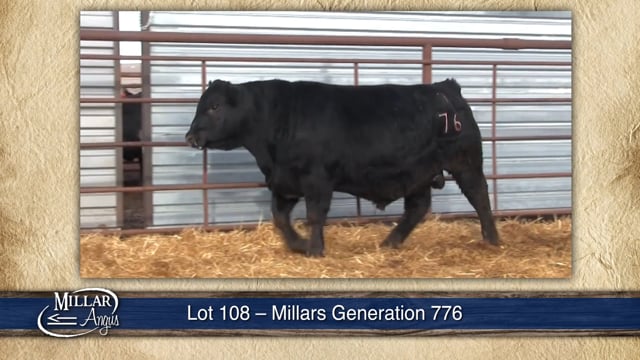 Lot #108 - MILLARS GENERATION 776