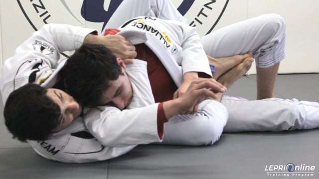 Half Guard to Back Take Arm Triangle