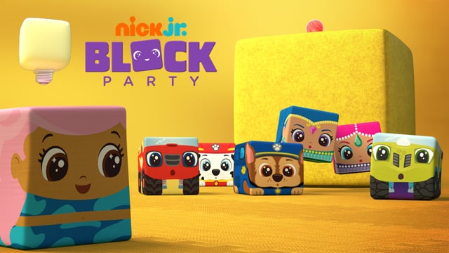 Block Party Squishy Toy Play #2 W PAW Patrol, Blaze Bubble