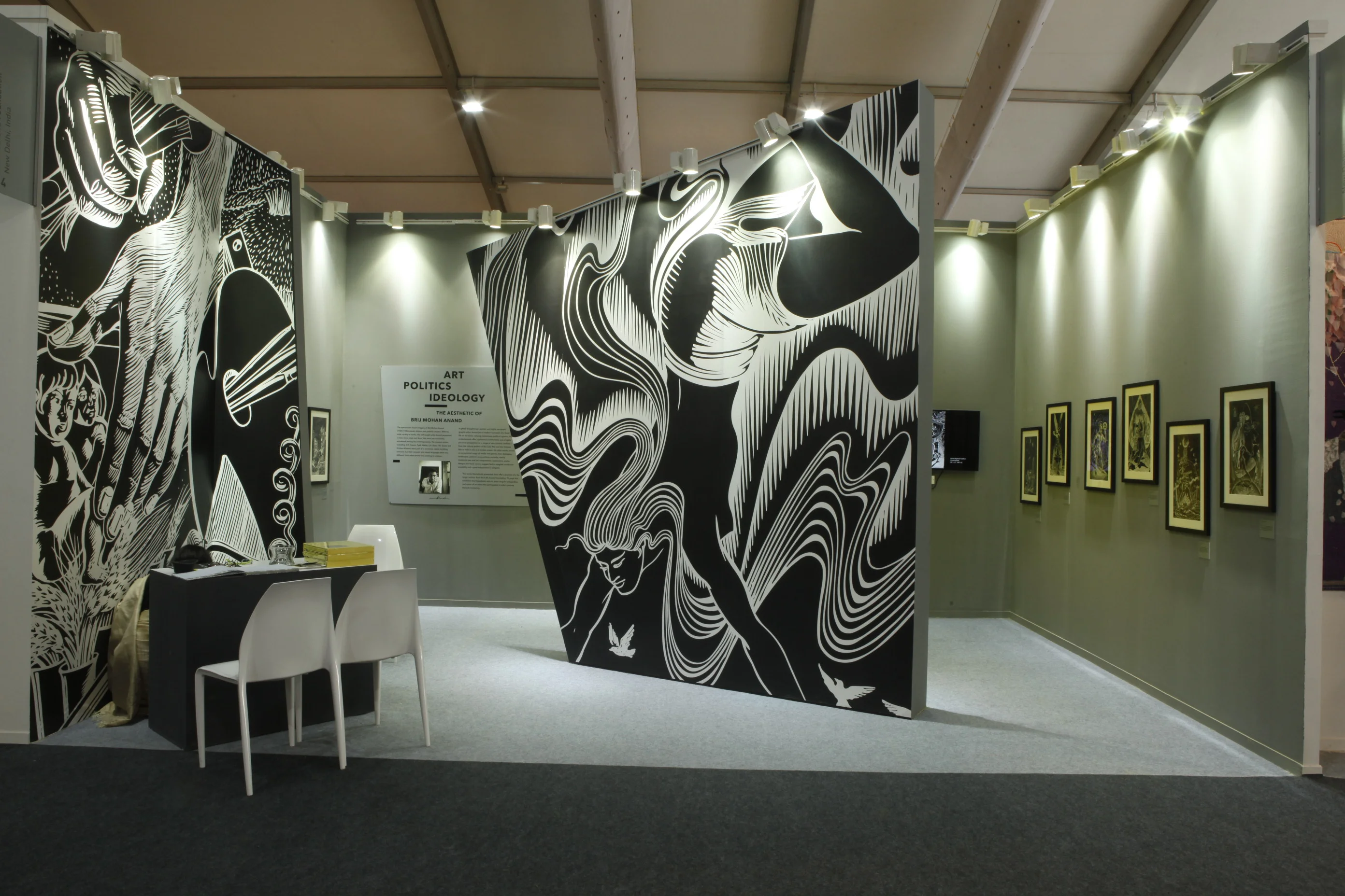 Walk through of BMAF Booth at India Art Fair, New Delhi, 2018