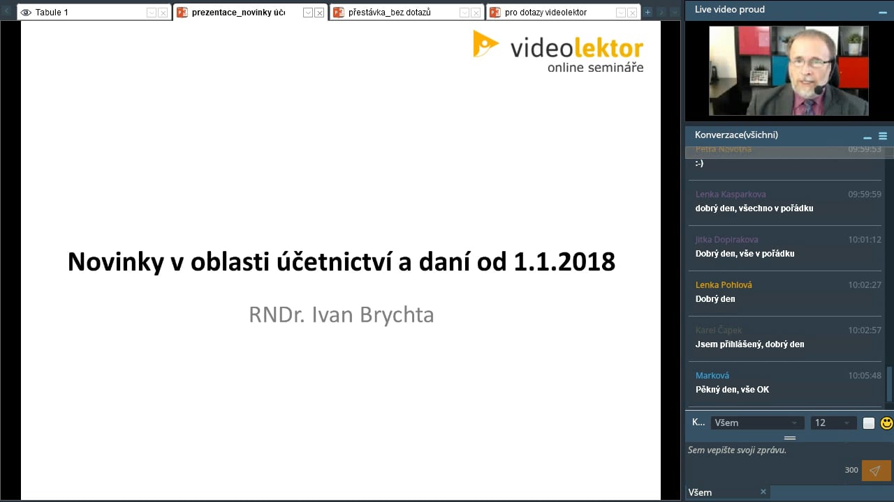 Novinky v oblasti účetnictví a daní od 1.1.2018