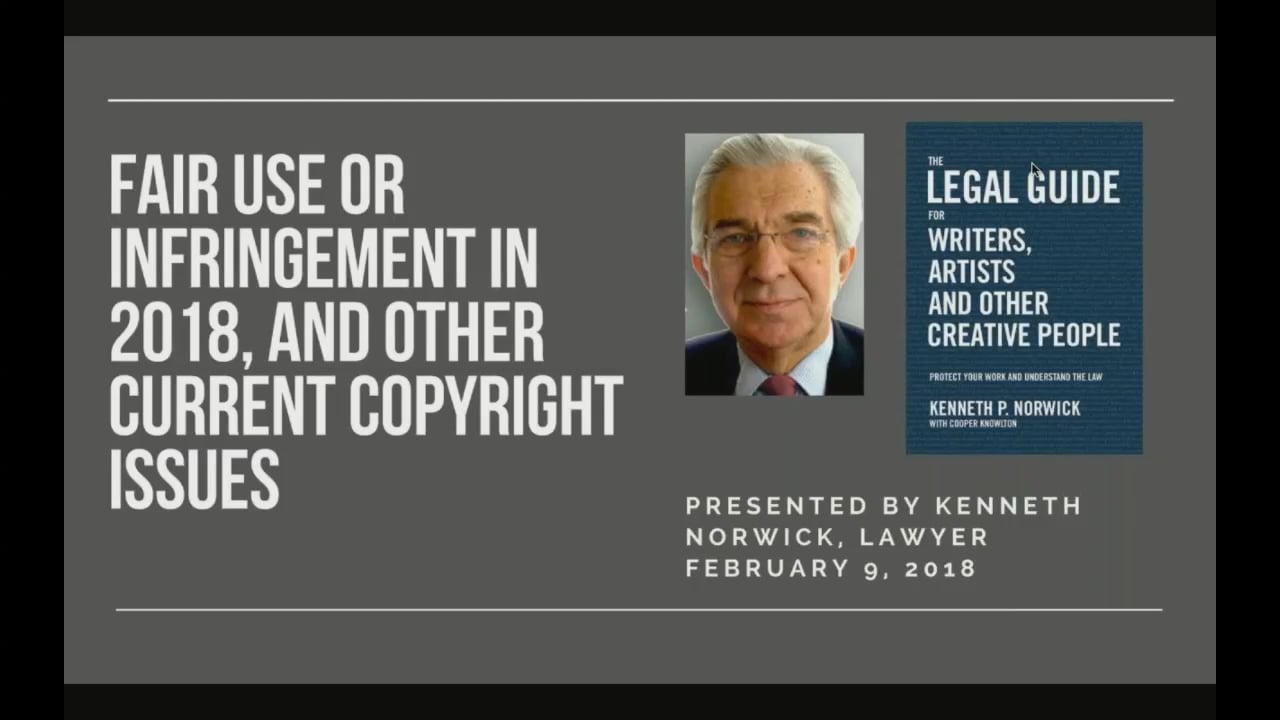 Fair Use Or Infringement In 2018, And Other Current Copyright Issues ...