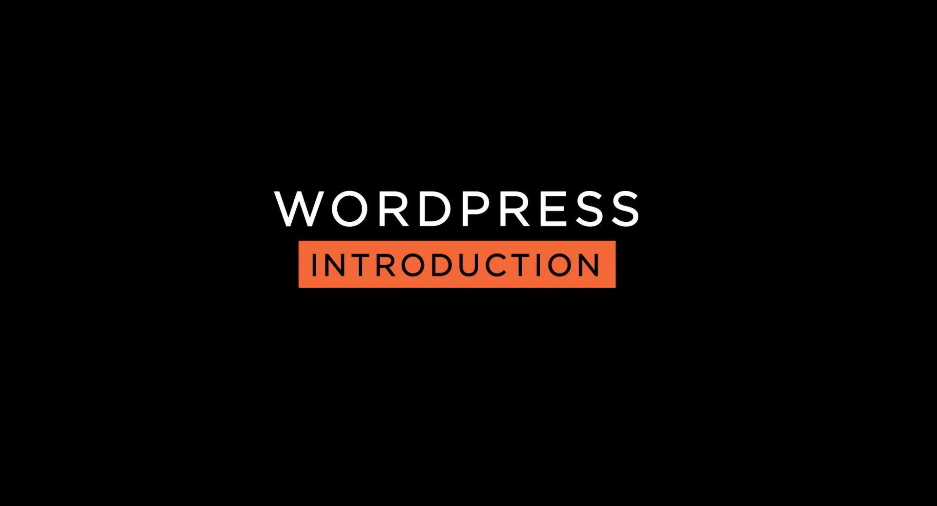 01 WordPress Intro on Vimeo