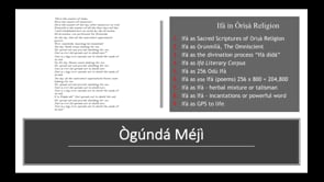 Devotion 058:02.12.2017 - Orisa Religion The Basics