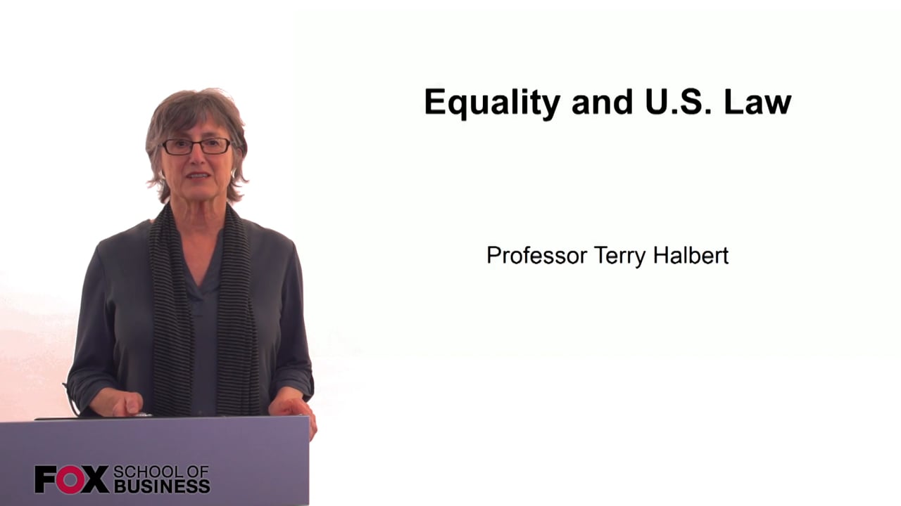 Equality and U.S. Law