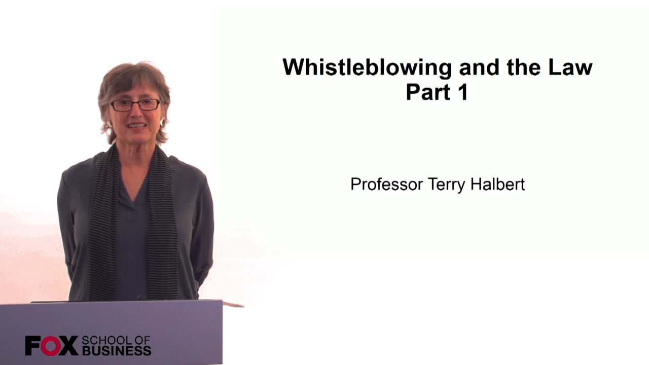 Login to view Whistleblowing and the Law Part 1