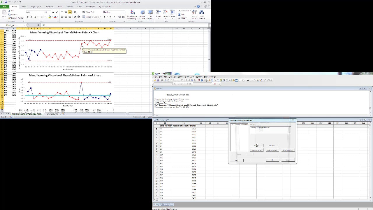 QI Macros vs Minitab 17 side by side on Vimeo