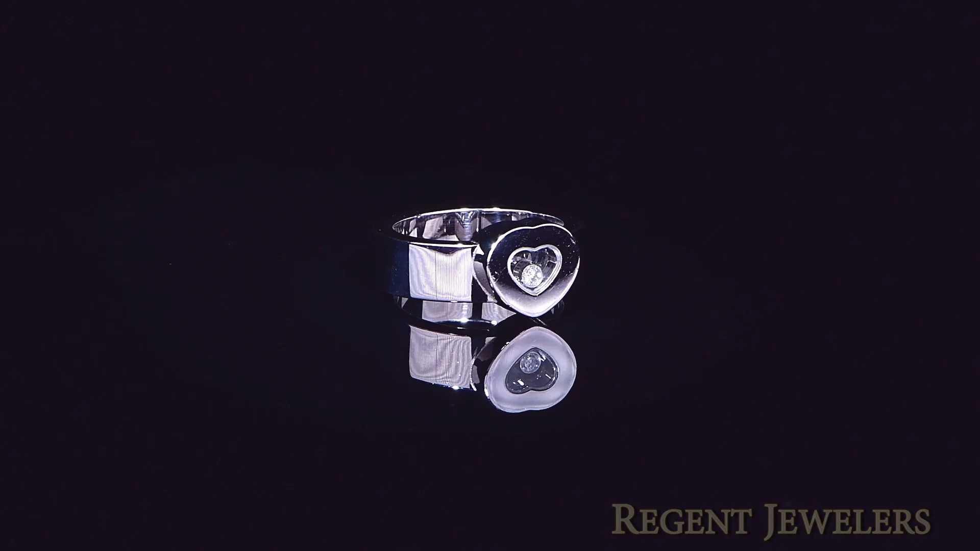 Chopard Happy Diamond Heart White Gold Ring - Regent