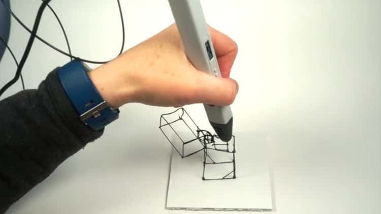3D Drawing Pen Demo: Light Bulb, Camera, Lighter Line Art - MYNT3D