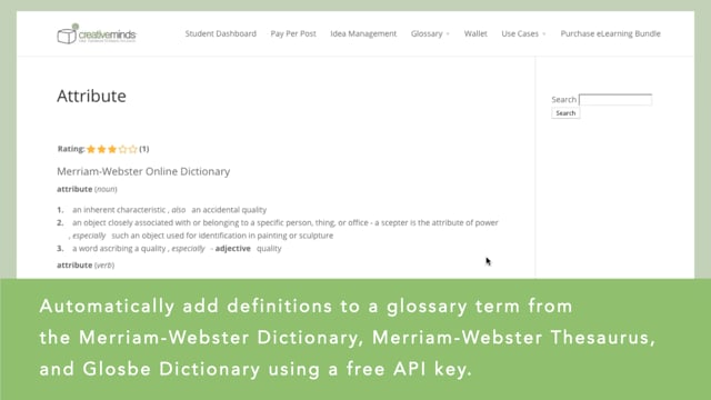 3.2. Tooltip Glossary Demo - Merriam-Webster and Glosbe Dictionary Integration