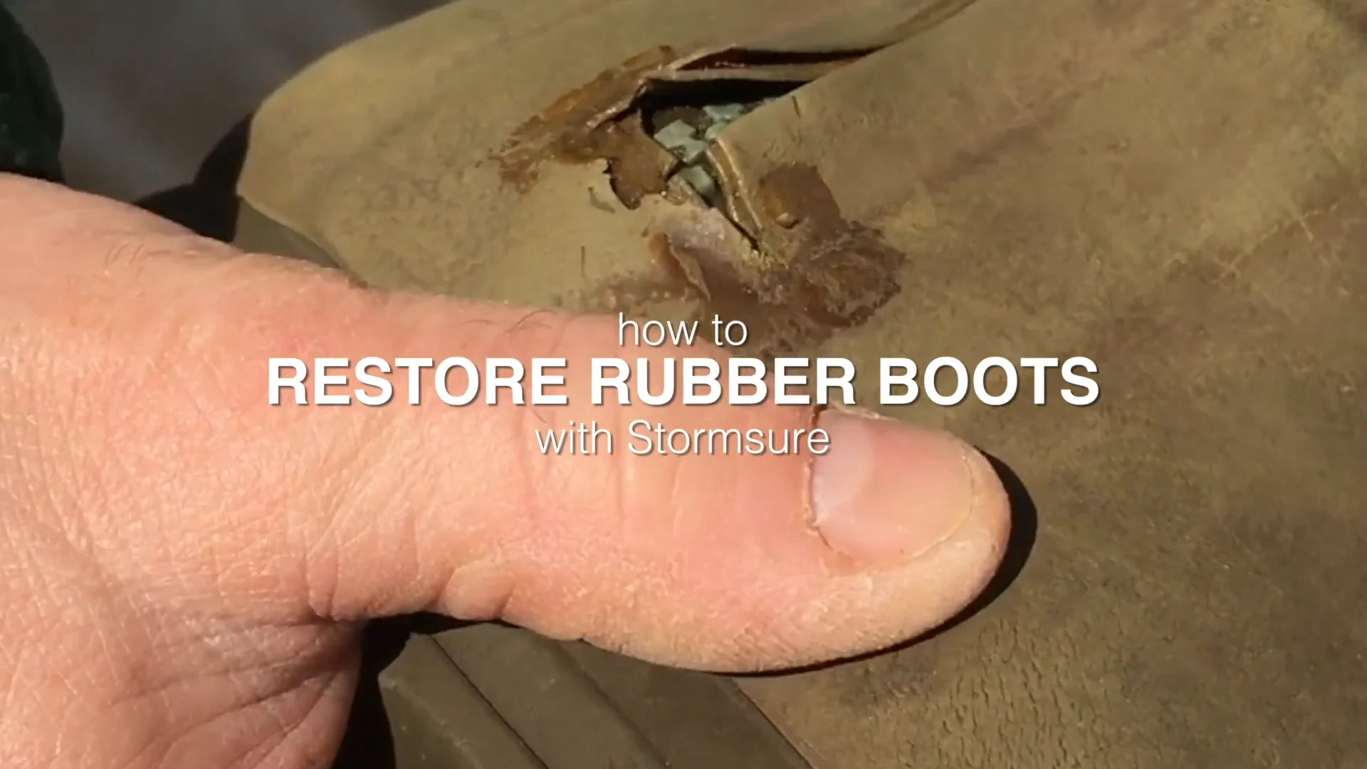 How To Restore Rubber Boots With Stormsure Le Chameau Wellington Boot