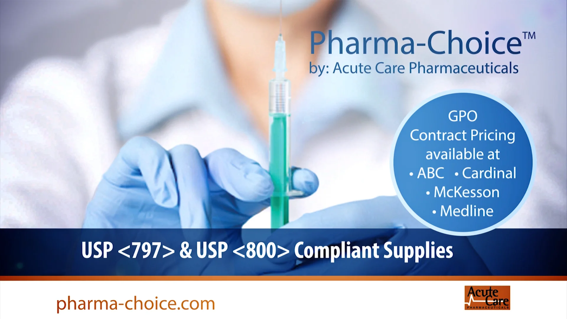 Acute Care Pharmaceuticals _ USP 797 and USP 800 Compliance Supplies ...