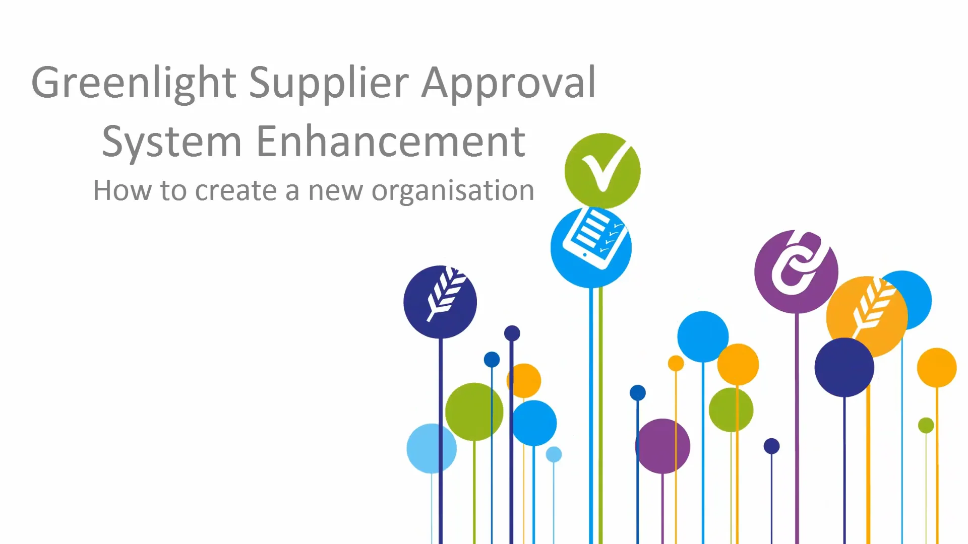 How to create a new organisation on Greenlight Supplier Approval on Vimeo