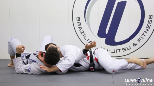 Double Leg Takedown Counterattack to Loop Choke Submission