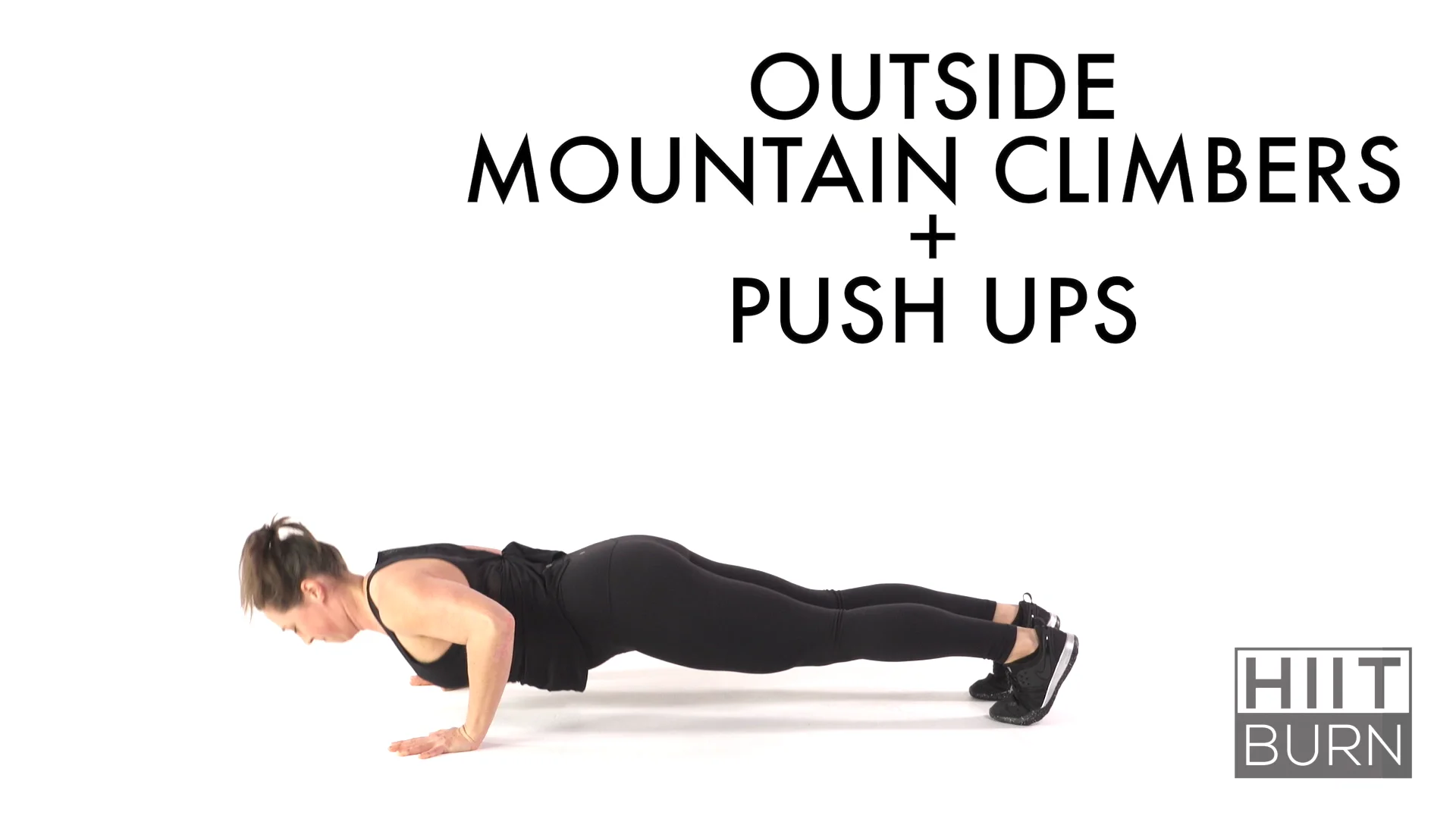 Mountain climber deals push up