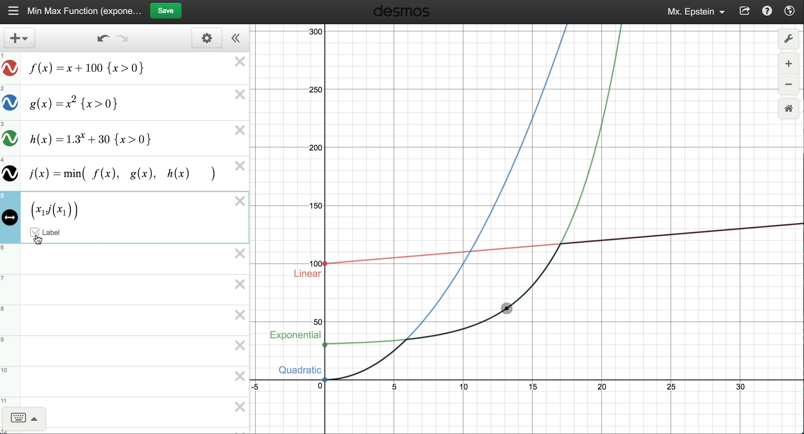 Min & Max Functions Desmos on Vimeo