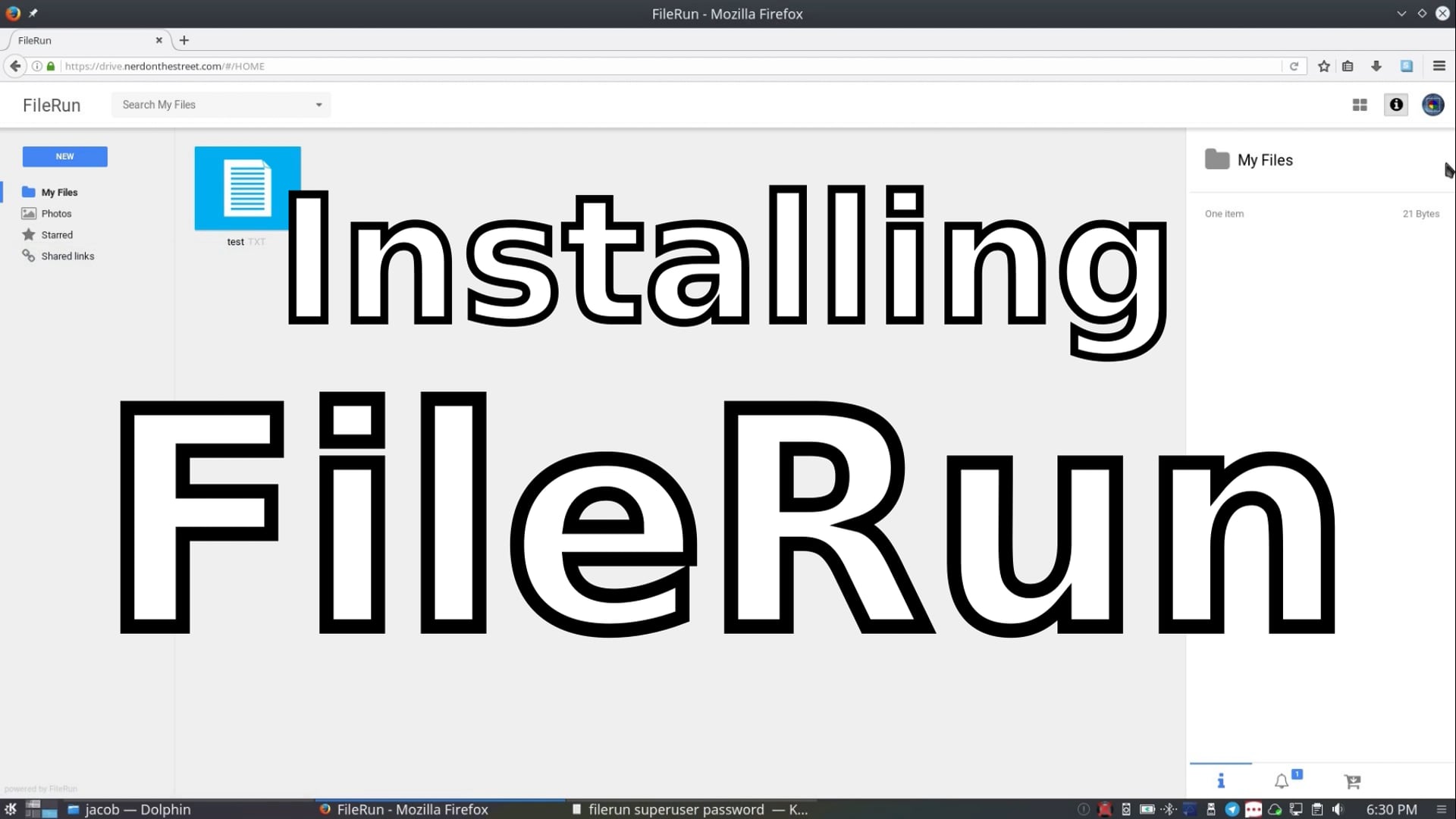 Introducing & Installing FileRun