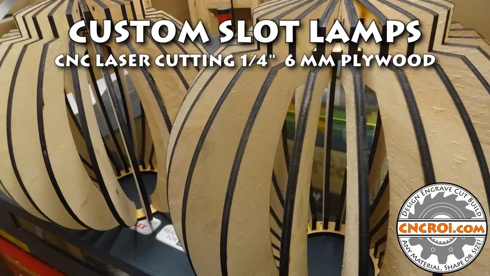 Custom Slot Lamps: CNC Laser Cutting 1/4 6 mm Plywood on Vimeo