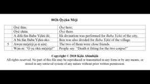 002b Ọ̀yẹ̀kú Méjì