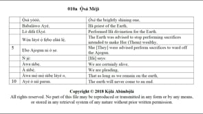 010a Ọ̀sá Méjì