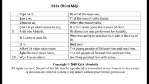 013a Òtúrá Méjì
