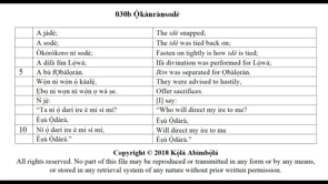 030b Ọ̀kànrànsodè